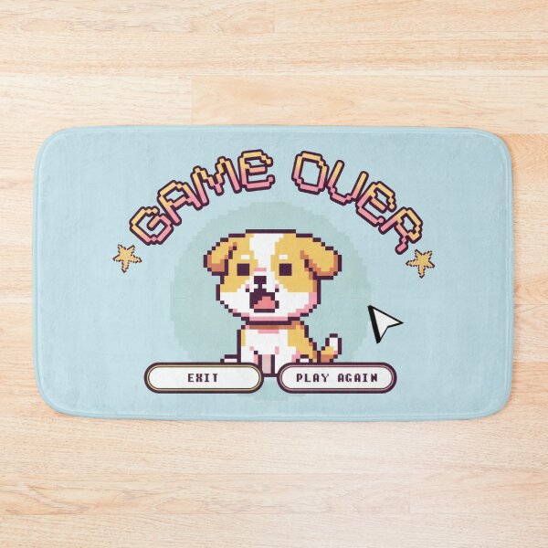 Item preview, Game Over Pixel Puppy Retro Design designed and sold by AwesomeBeyondLimits.