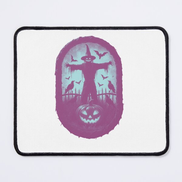 Item preview, A Sinister Scarecrow Under The Fiery Halloween Sky designed and sold by e-camelleone.