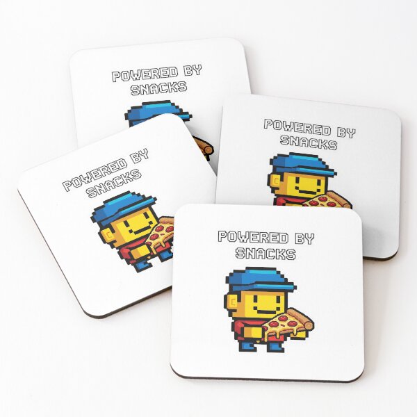 Item preview, Powered By Snacks – Funny Gamer Sticker designed and sold by FREELANIX.