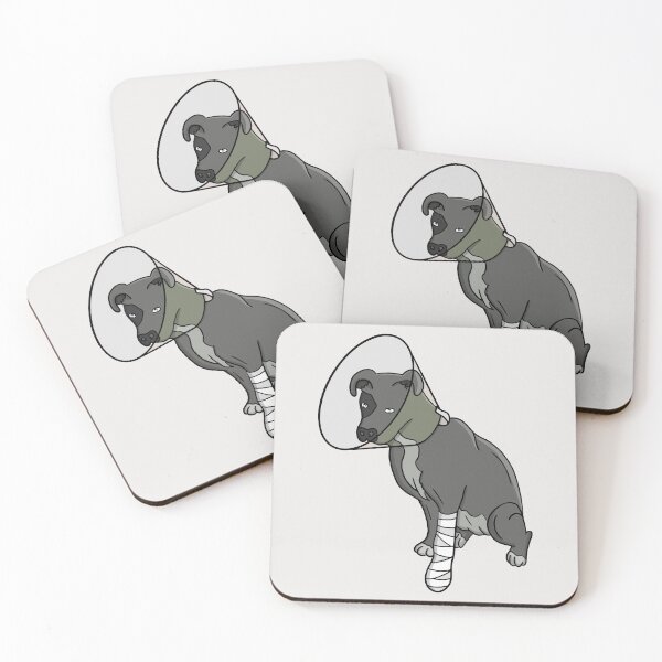 Item preview, Adorable Injured Dog with Bandage and Cone designed and sold by shopdiego.