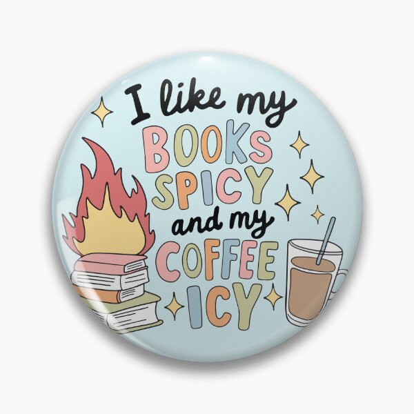 Artikelvorschau, Scharfe Bücher und eisiger Kaffee Lustige Leserästhetik entworfen und verkauft von BrownHorse90s.