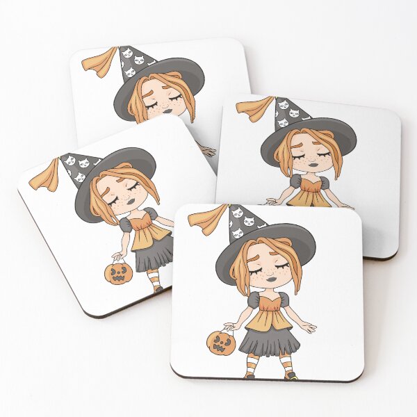 Item preview, Pumpkin Lantern Witch – Cute Halloween Artwork designed and sold by beejaysdigitals “Spooky, cute, and creative designs all year round.”.