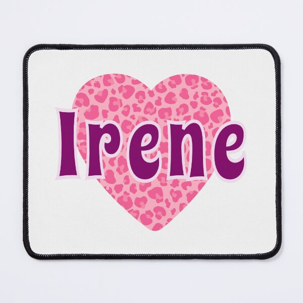 Item preview, Irene Name Pink Leopard Heart  designed and sold by Jeallan Designs.