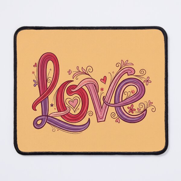 Item preview, Colorful Flowery Love Lettering designed and sold by Owcomm.