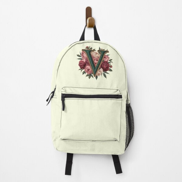 Item preview, Elegant Floral Monogram Letter V – Botanical Peony & Rose Initial Art | Personalized Gift, Feminine Nature Design designed and sold by AmenAlways.