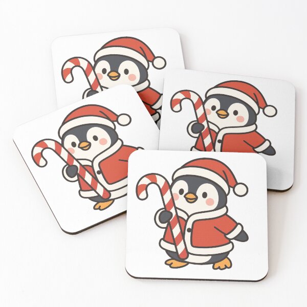 Item preview, Penguin Carrying Candy Cane – Festive Holiday Bird designed and sold by Confuzz1ed.