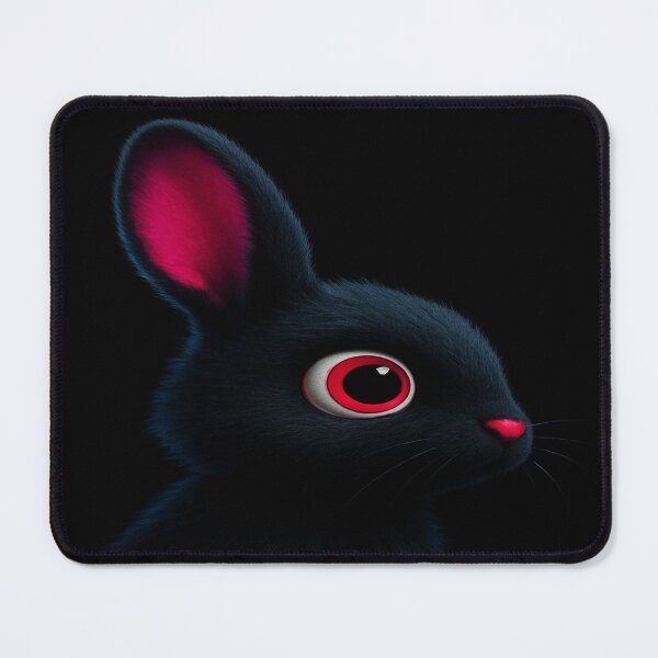 Item preview, Neon-Eyed Midnight Bunny designed and sold by Alexzonartshop.