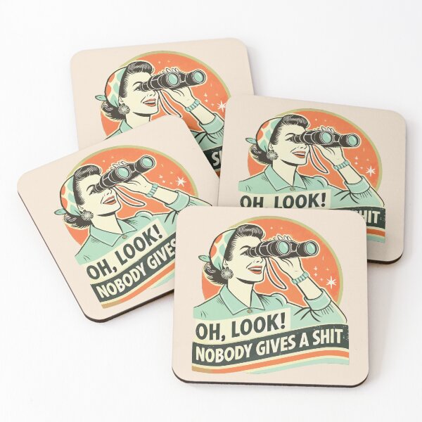 Item preview, Retro Sarcastic Woman Oh Look Nobody Gives a Sh*t designed and sold by BrownHorse90s.