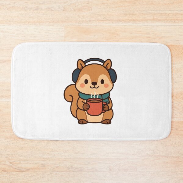 Item preview, Squirrel with Hot Cocoa – Cozy Winter Holiday Animal designed and sold by Confuzz1ed.
