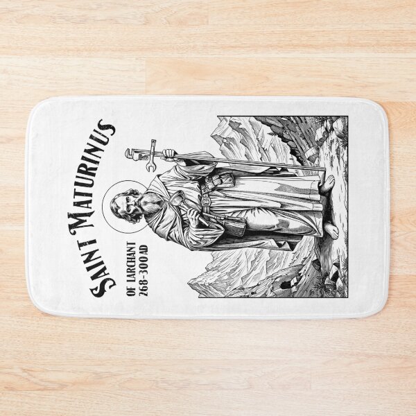 Item preview, Plumber Plumbing Patron Saint Maturinus Vintage Pipe Wrench designed and sold by GrandeDuc.