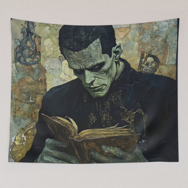Item preview, Frankenstein reading designed and sold by ClubVacay.