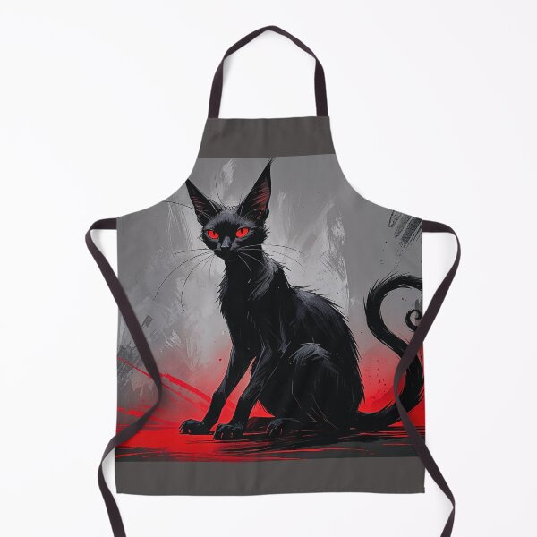 Artikelvorschau, Gotische schwarze Katze mit roten Augen entworfen und verkauft von sneidere9dace.