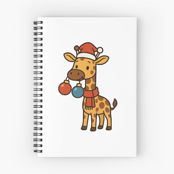 Item preview, Giraffe Holding Christmas Ornaments – Festive Tall Animal designed and sold by Confuzz1ed.