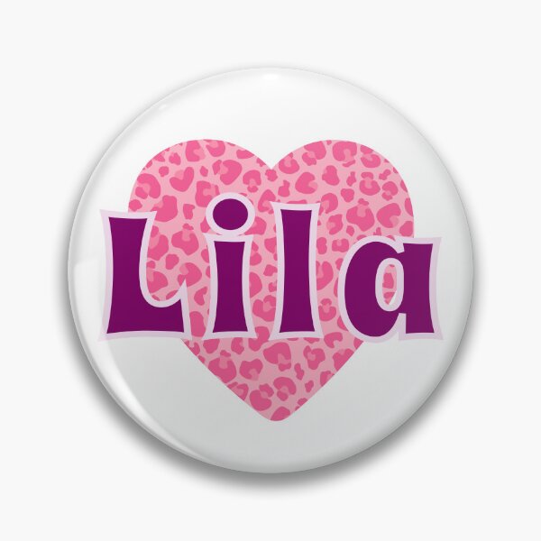 Item preview, Lila Name Pink Leopard Heart  designed and sold by Jeallan Designs.