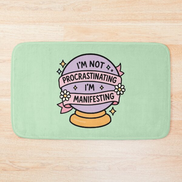 Item preview, Cute Crystal Ball Quote I’m Not Procrastinating I’m Manifesting designed and sold by BrownHorse90s.
