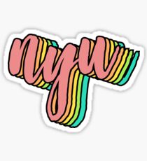 NYU Retro Sticker Sticker