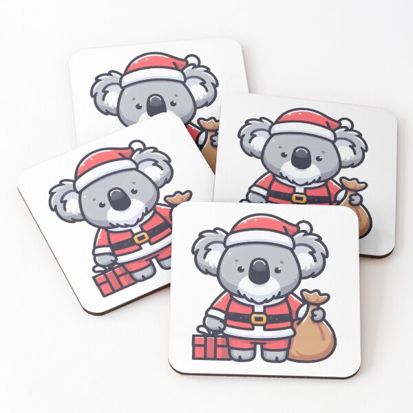 Item preview, Koala Santa with Sack of Presents – Festive Christmas Animal designed and sold by Confuzz1ed.