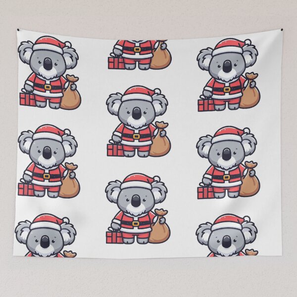Item preview, Koala Santa with Sack of Presents – Festive Christmas Animal designed and sold by Confuzz1ed.