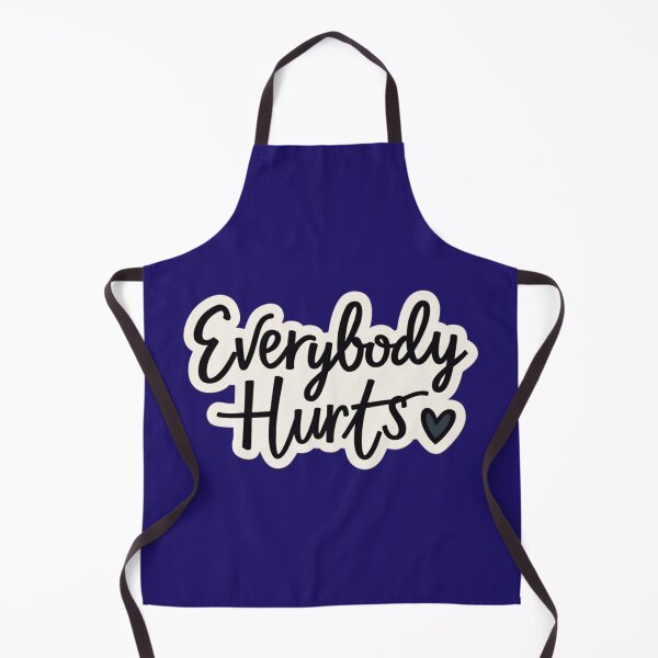 Item preview, Everybody Hurts Minimal Cute Quote designed and sold by Bareradesigns.