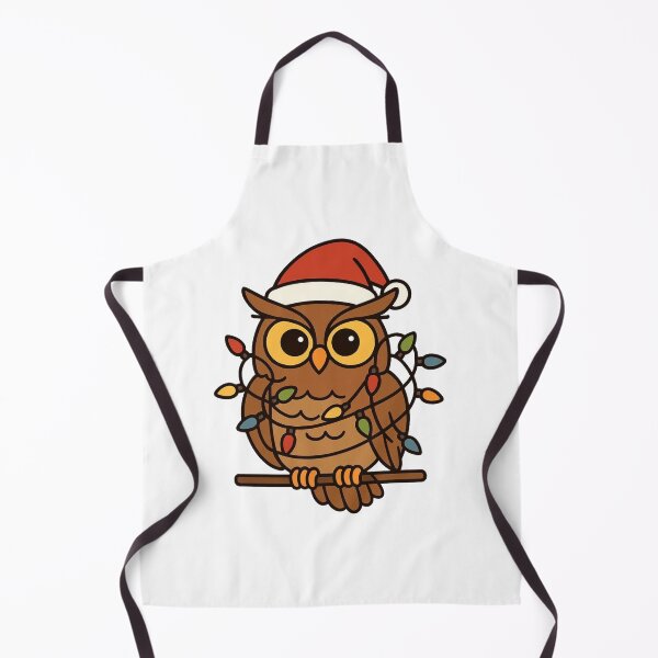 Item preview, Owl Tangled in Christmas Lights – Funny Festive Bird designed and sold by Confuzz1ed.