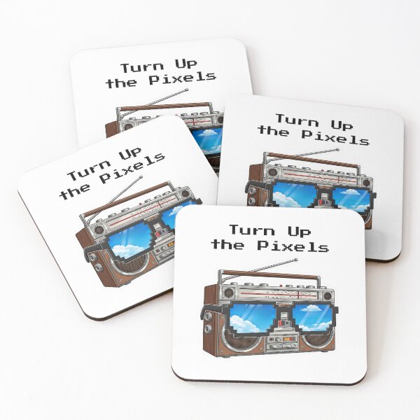 Item preview, Retro Boombox: Turn Up the Pixels designed and sold by FREELANIX.