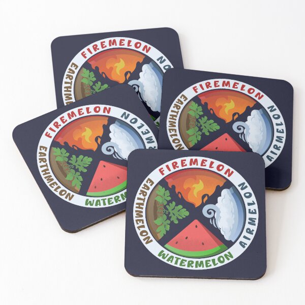 Item preview, The 4 Elemelons designed and sold by wolfkin-design.