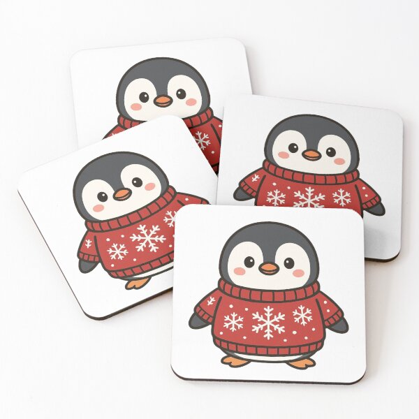Item preview, Penguin in Christmas Sweater – Winter Holiday Character designed and sold by Confuzz1ed.