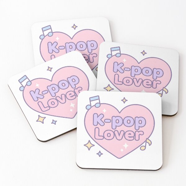Item preview, K-pop Lover – Cute Kawaii Heart with Music Notes Sticker designed and sold by KawaiiOrbit.