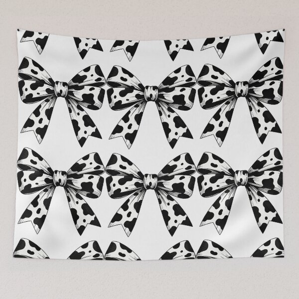 Item preview, Cow Print Bow Tie Ribbon Design designed and sold by ArtfulWeave.