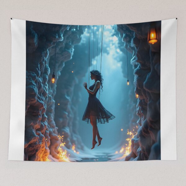 Item preview, Ethereal Ascension in the Enchanted Cavern designed and sold by oanaunciuleanu.