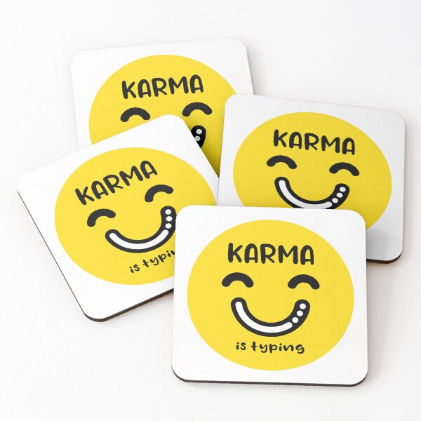Item preview, Karma is typing lettering designed and sold by SweetberryHouse.