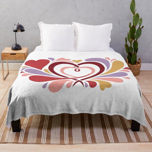 Item preview, Intertwined Hearts with Colorful Swirls and Splashes designed and sold by Owcomm.