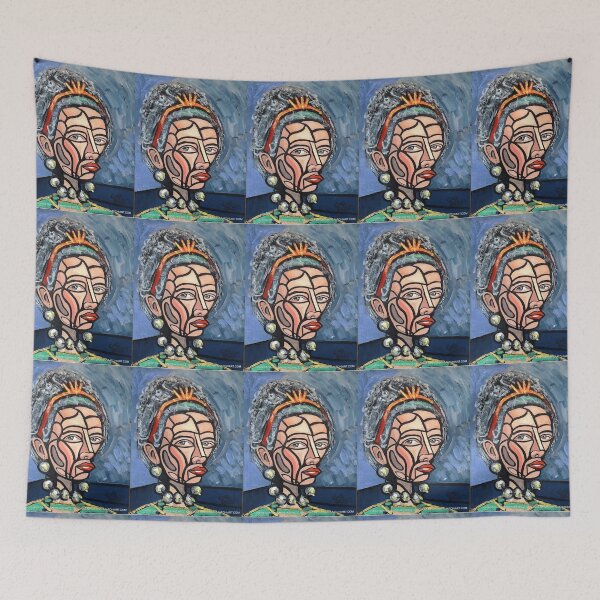 Item preview, hair band and beads. oil painting by c.a.2025.   smiley100. designed and sold by smiley100.