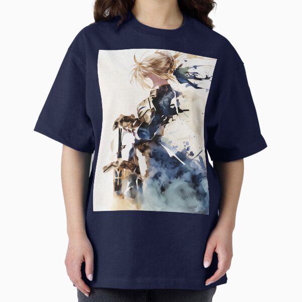 Watercolor Saber Oversized T-Shirt