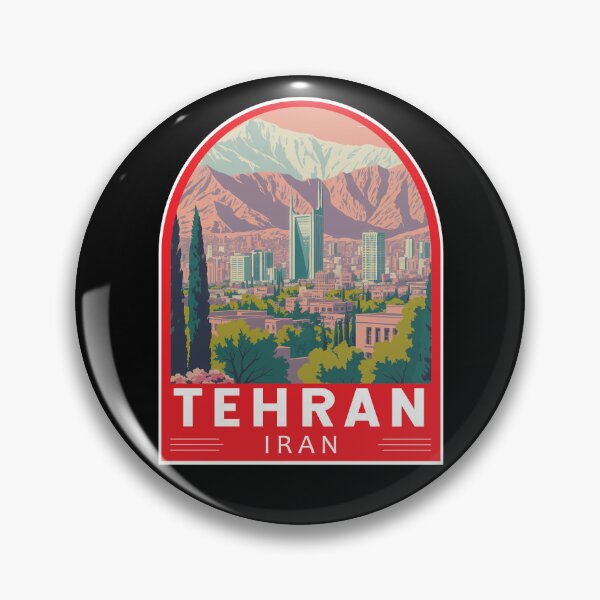 Item preview, Tehran Iran Travel Art Emblem designed and sold by KrisSidDesigns.