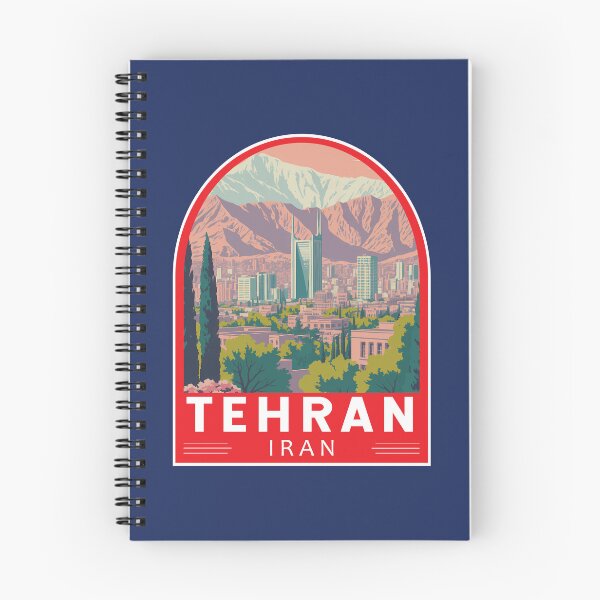 Artikelvorschau, Teheran Iran Reisekunst Emblem entworfen und verkauft von KrisSidDesigns.