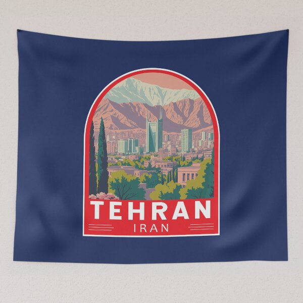 Item preview, Tehran Iran Travel Art Emblem designed and sold by KrisSidDesigns.