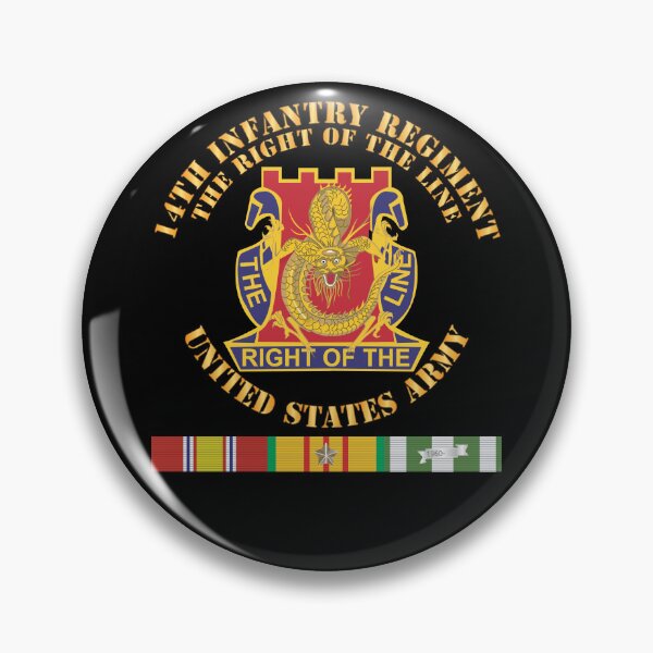 Item preview, Army - DUI - 14th Infantry Regiment - The right of the line w VN SVC X 300 designed and sold by Military Insignia Products.