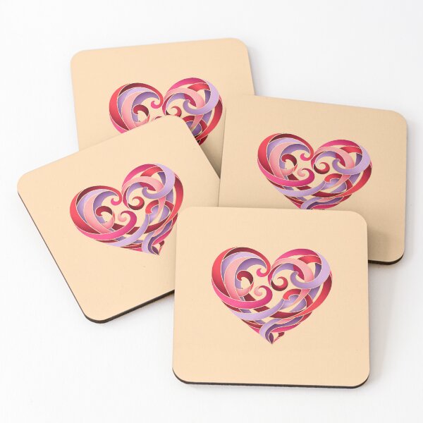 Item preview, Curved Lines Heart designed and sold by Owcomm.