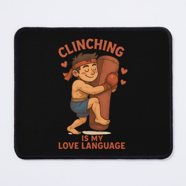 Item preview, Clinch Is My Love Language Funny Muay Thai Boxing Fighter Gift For Martial Arts Lovers designed and sold by KiarraTatee.