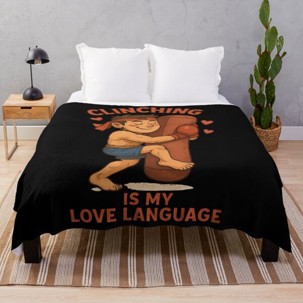 Item preview, Clinch Is My Love Language Funny Muay Thai Boxing Fighter Gift For Martial Arts Lovers designed and sold by KiarraTatee.