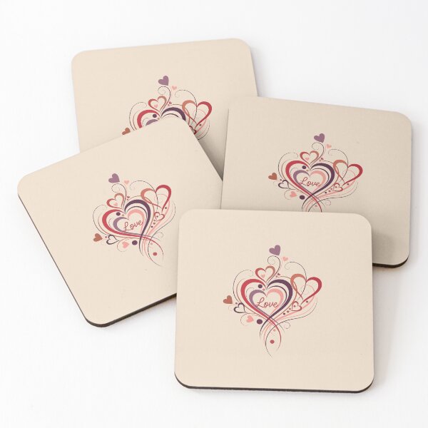Item preview, Elegant Hearts with the word "Love" designed and sold by Owcomm.