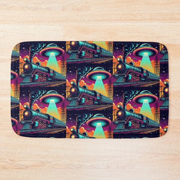 Item preview, Old train and ufo  designed and sold by Dogandesighn.