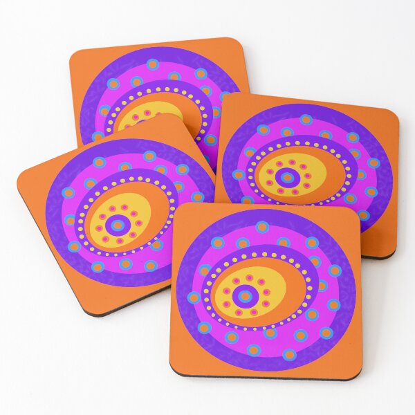 Item preview, Retro Hippy Trippy Blob - orange designed and sold by FUNKARIUM.