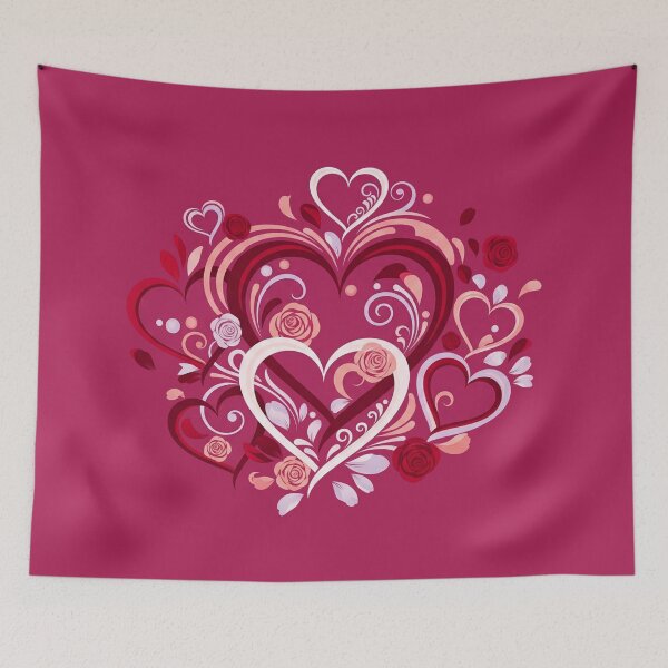 Item preview, Hearts and Roses in an Ornate Composition designed and sold by Owcomm.