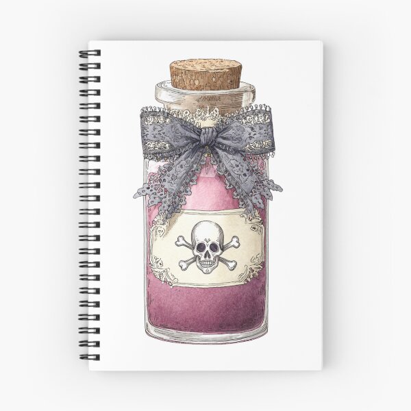 Item preview, Skull and lace potion bottle designed and sold by MendaciousMina.