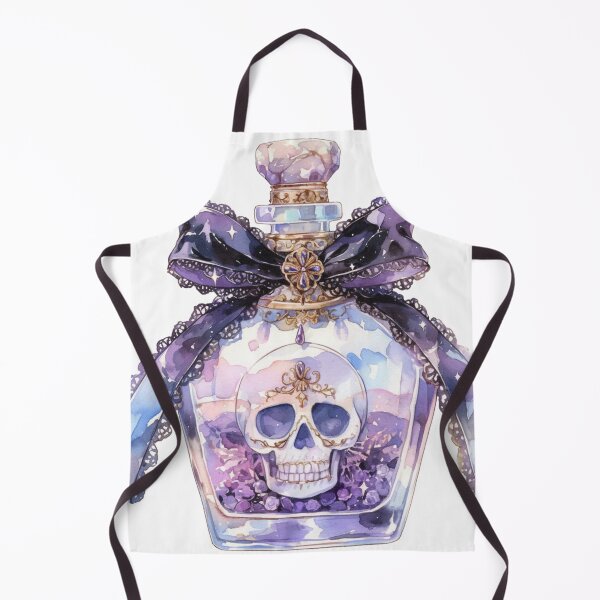 Item preview, Skull and lace potion bottle designed and sold by MendaciousMina.