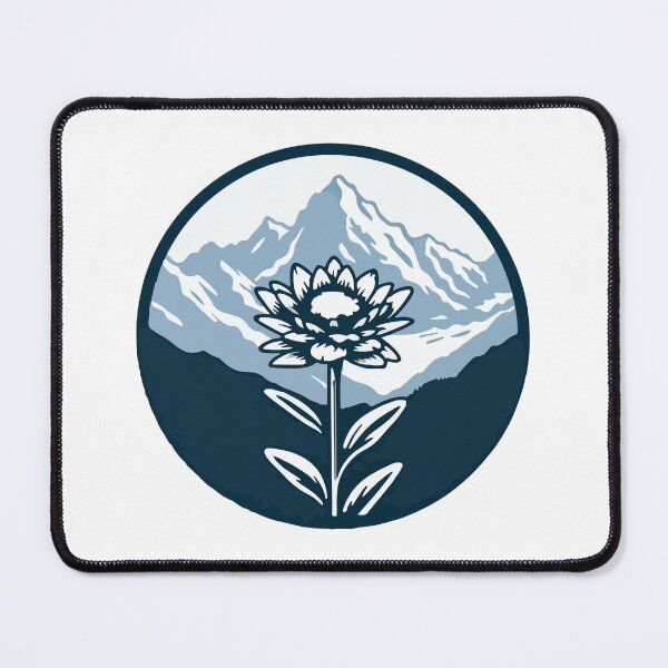 Item preview, Outdoor Mountain Flower Alpine Hiking Nature Inspired Artwork designed and sold by MotivaChic.
