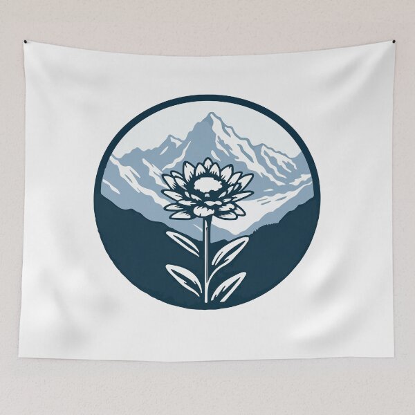Item preview, Outdoor Mountain Flower Alpine Hiking Nature Inspired Artwork designed and sold by MotivaChic.