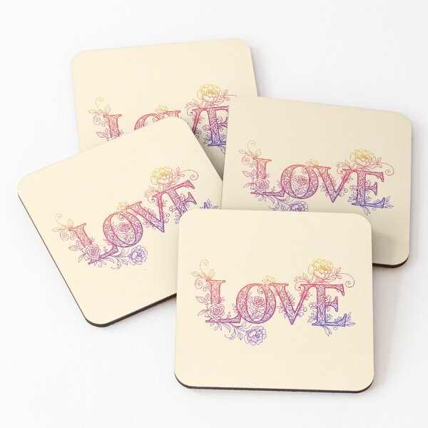Item preview, Intricate Floral "LOVE" lettering designed and sold by Owcomm.